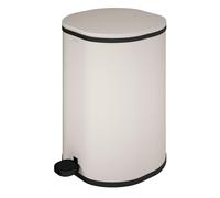 COSMIC Essentials Pattumiera da Bagno e Cucina con Sistema a Pedale di Design Circolare e Capacità di 5L. Cestino Piccolo con Coperchio per Bagno di Colore Sabbia