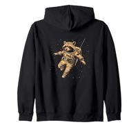 Cosmic Explorer Raccoon Adventure Felpa con Cappuccio