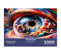 Cosmic Eye 1000 Pezzi Bundle Puzzle Surreal Vision Wonder Puzzle Classico Cartone Premium - Anti-stress E Decorazione Murale, Regalo Per Donne, Uomini E Anziani Appassionati 52x38cm/1000pcs