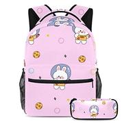 Cosmic Fantasy Zaino con astuccio, set di 2 zaini per bambini per ragazzi ragazze adolescenti, borsa per libri da viaggio per studenti, Multicolore#05, B：29.4x20x40cm P：19x7.5x3.8cm, Zaini Daypack