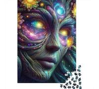 Cosmic Flower Face Set Da 1000 Pezzi Carta Riciclata Puzzle Per Adulti Facile Da Conservare Loisirs A Casa Ore Di Intrattenimento Garantite 52x38cm/1000pcs