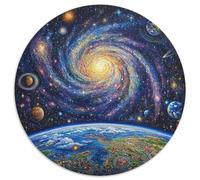 Cosmic Galaxy 1000 Pezzi Di Puzzle Rotondo Classico Giocattolo Educativo Per Adulti E Bambini 1000pcs (67.5x67.5cm)