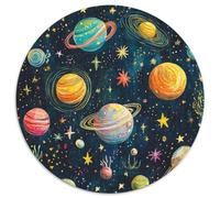 Cosmic Galaxy 1000 Pezzi Di Puzzle Rotondo Classico Regali Educativo Per Famiglia 1000pcs (67.5x67.5cm)