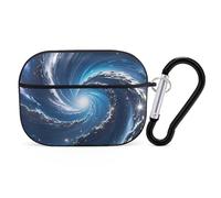 Cosmic Galaxy AirPod Pro Custodia, antigraffio cover rigida in PC con portachiavi, AirPod Pro 2°/1° custodia accessori per donne uomini, stile nero