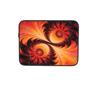 Cosmic Galaxy Floral Art Red Laptop Sleeve Case Notebook Computer Tablet Valigetta Borsa da trasporto per lavoro 17 pollici