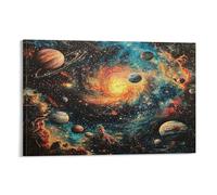 Cosmic Galaxy Quadro Su Tela Canvas Stampe Da Parete Decorazioni Da Parete Quadri Su Tela Stampa Su Tela Pittura Poster Da Parete Di Arte Per Camera Da Letto E Da Pranzo, Soggiorno, Cucina, Bagno, Ho