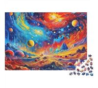 Cosmic Galaxy Sky Puzzle 1000 Pezzis Materiale Riciclato Outer Space Puzzles for Ragazzi e Ragazze Ages 6 Years Up Divertente And Sfidante Famiglia Game Activity 70x50cm/1000pcs