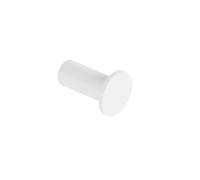 COSMIC Gancio da Parete Circolare per Asciugamani - Design Minimalista in Metallo Bianco Opaco, Supporta 5 kg, Fissaggio a Vite, Accessorio Bagno Elegante e Funzionale, Collezione Architect S+