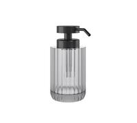 Cosmic Lido Dispenser Sapone Bagno Design Elegante e Rotondo. Dispenser per Bagno e Cucina in Vetro Ricaricabile Accessori da 300ml Grigio Fumo