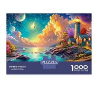 Cosmic Lighthouse by The Sea Puzzle Da 1000 Pezzi Coastal Lighthouse Classico E Sfidante, Regalo Per Tutte Le Età 52x38cm/1000pcs