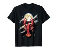 Cosmic Lobster Moon Zodiac Cancer Astrology Space Vibes Maglietta