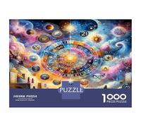 Cosmic Mandala 1000 Pezzi Set Puzzle Harmony Art Puzzle Classico Cartone Riciclato - Sfida Educativa, Gioco in Casa, Super Idea Regalo Per I Fan 52x38cm/1000pcs