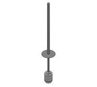 Cosmic Metric scopino WC con coperchio per set portascopino WC, WJP341R0054021, RC0054.021 Metric acciaio inox levigato [Accessori Bagno > Accessori per Accessori Bagno]