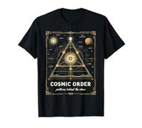Cosmic Order Patterns Behind The Chaos Occhio Triangolo Maglietta