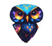 Cosmic Owl - Set di 12 plettri per chitarra, sottili, medi e spessi, adatti per chitarra, basso, chitarra elettrica e ukulele