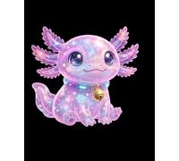 Cosmic Pets: Axolotl: Collector's Edition Aesthetic Dot Grid Notebook | Notatnik w Kropki Kawaii z Certyfikatem Adopcji i Checklistą | Zeszyt Szkolny i Bullet Journal (7.5" x 9.25")