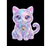 Cosmic Pets: Cosmic Cat: Collector's Edition Aesthetic Dot Grid Notebook | Notatnik w Kropki Kawaii z Certyfikatem Adopcji i Checklistą | Zeszyt Szkolny i Bullet Journal (7.5" x 9.25")