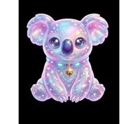 Cosmic Pets Galactic Koala: Collector Edition Aesthetic Dotted Grid Notebook | Notatnik w Kropki Kawaii z Certyfikatem Adopcji i Checklistą | Zeszyt Szkolny i Szkicownik (7.5 x 9.25)