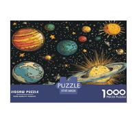 CosMic pianetas Puzzles Giochi Edugattoivo 1000 Pezzi Exopianetas Puzzle Di Autotone Decorazione Perfetta Sfide Divertenti Per Adulti E Bambini Da 12 Anni 38x26cm/1000pcs