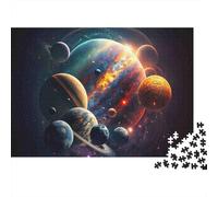 Cosmic Planet Array 1000 Piece for Women & Men: Glowing Planets Art Fun And Challenging Family Game Gift Idea 70x50cm/1000pcs
