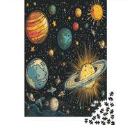 Cosmic Planets Puzzle 1000 Pezzi, Geografia Mentale, Esperienza Tattile, Opera Conversazionale 1000pcs (75x50cm)