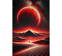 Cosmic Red Desert Notebook: 250 Lined Pages Hardcover Journal | Galaxy, Space & Sci-Fi Inspired Notebook for Writing, Notes, Journaling & Creative Ideas