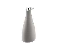 COSMIC Saku Dispenser di Sapone per Bagno di Design Minimalista Realizzato in Acrilico e Vetro. Dosatore da Piano per Bagno e Cucina. Accessorio Ricaricabile da 300 ml in Colore Grigio Opaco