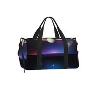 Cosmic Saturn - Borsone con scomparto per scarpe, per sport, palestra, weekender, unisex, impermeabile, con tasca bagnata per scarpe sporche