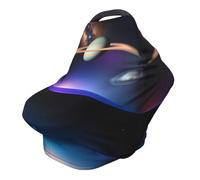 Cosmic Saturn - Coprisedia versatile per passeggino, con stampa completa, appositamente progettata per il tuo bambino