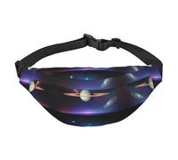 Cosmic Saturn - Marsupio a tracolla grande, alla moda, da viaggio, casual, per ragazzi, adatto per sport, corsa, ciclismo, viaggi, pesca