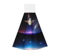 Cosmic Saturn - Salviette assorbenti in velluto corallo da appendere per cucina, bagno, campeggio, esterno e altro ancora