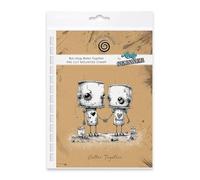 Cosmic Shimmer Bot-Ology Better Together - Timbro in gomma pre-tagliato di Andy Skinner & Katy Sue. Immagine 93 x 95 e citazione 48 x 11 mm per stampa su supporti misti, diario artistico, creazione di