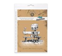 Cosmic Shimmer Bot-Ology Spread A Little Kindness - Timbro in gomma di Andy Skinner & Katy Sue. Immagine 96 x 95, citazione 93 x 10 mm per stampa su supporti misti, diario artistico, creazione di