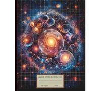 Cosmic Space Graph Paper Composition Notebook 5 mm: Deep Space Quad Ruled Math Science Lab Journal for School, College, Office, Work
