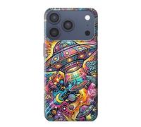 Cosmic Spaceship Psychedelic Art Case Cover Custodia per iPhone 17 Pro