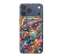 Cosmic Spaceship Psychedelic Art Case Cover Custodia per iPhone 17 Pro Max