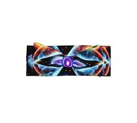 Cosmic Stars - Fascia per capelli con fiocco elastico in nylon per neonati e bambine