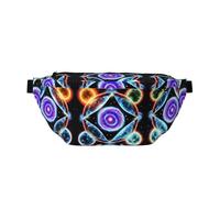 Cosmic Stars - Marsupio a tracolla grande, regalo per godersi sport, festival, allenamento, viaggi, corsa, casual, nero, taglia unica, Nero , Taglia unica