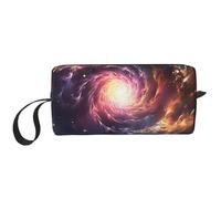 Cosmic Storm Borse cosmetiche per le donne Borsa per il trucco portatile Borsa da viaggio Borsa per la ricezione quotidiana Borsa da toilette di grande capacità, bianco, Taglia unica