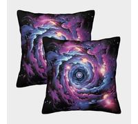 Cosmic Swirl-Galaxy Art Style Federe Cuscini Per Divano Decorative Fodere Per Cuscini Confezione Da 2 Con Cerniera Invisibile Da Letto Divano 50x50cm