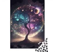 Cosmic Tree of Life 1000 Componenti Cartone Resistente Puzzle Familiare Livello Di Difficoltà Equilibrato Imballaggio Pronto Per Il Regalo Divertente 38x26cm/1000pcs