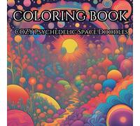 Cosmic Trip: A Psychedelic Space Coloring Odyssey: Escape into a cosmic dream of swirling galaxies, glowing planets, and trippy space scenes, ready for your creative touch.