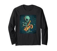 Cosmic Tunes da un divertente sassofono alieno Maglia a Manica