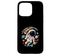 Cosmic Vibes Only Astronaut Space Planets Design Custodia per iPhone 15 Pro Max