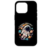 Cosmic Vibes Only Astronaut Space Planets Design Custodia per iPhone 16 Pro