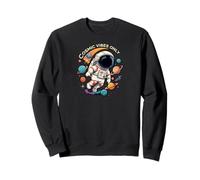 Cosmic Vibes Only Astronaut Space Planets Design Felpa