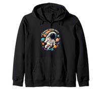 Cosmic Vibes Only Astronaut Space Planets Design Felpa con Cappuccio