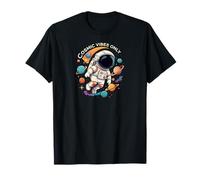 Cosmic Vibes Only Astronaut Space Planets Design Maglietta