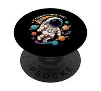 Cosmic Vibes Only Astronaut Space Planets Design PopSockets PopGrip Adesivo