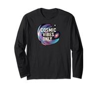 Cosmic Vibes Only Galaxy Space Universe Aesthetic Maglia a Manica